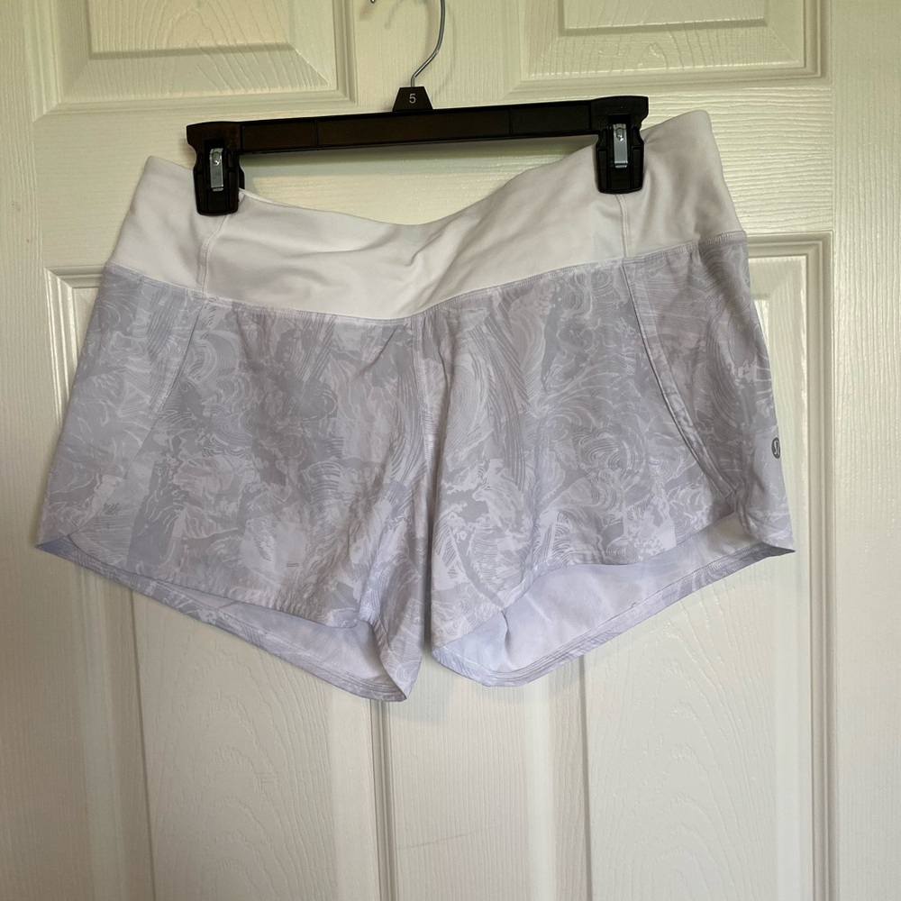 Lululemon Athletica White Athletic Shorts
